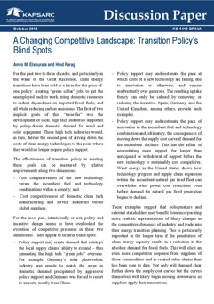 Changing Competitive Landscape: Transition Policy’s Blind Spots (1)