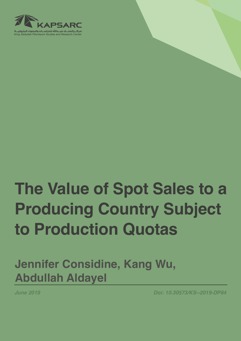 The Value of Spot Sales to a Producing Country Subject to Production Quotas (1)