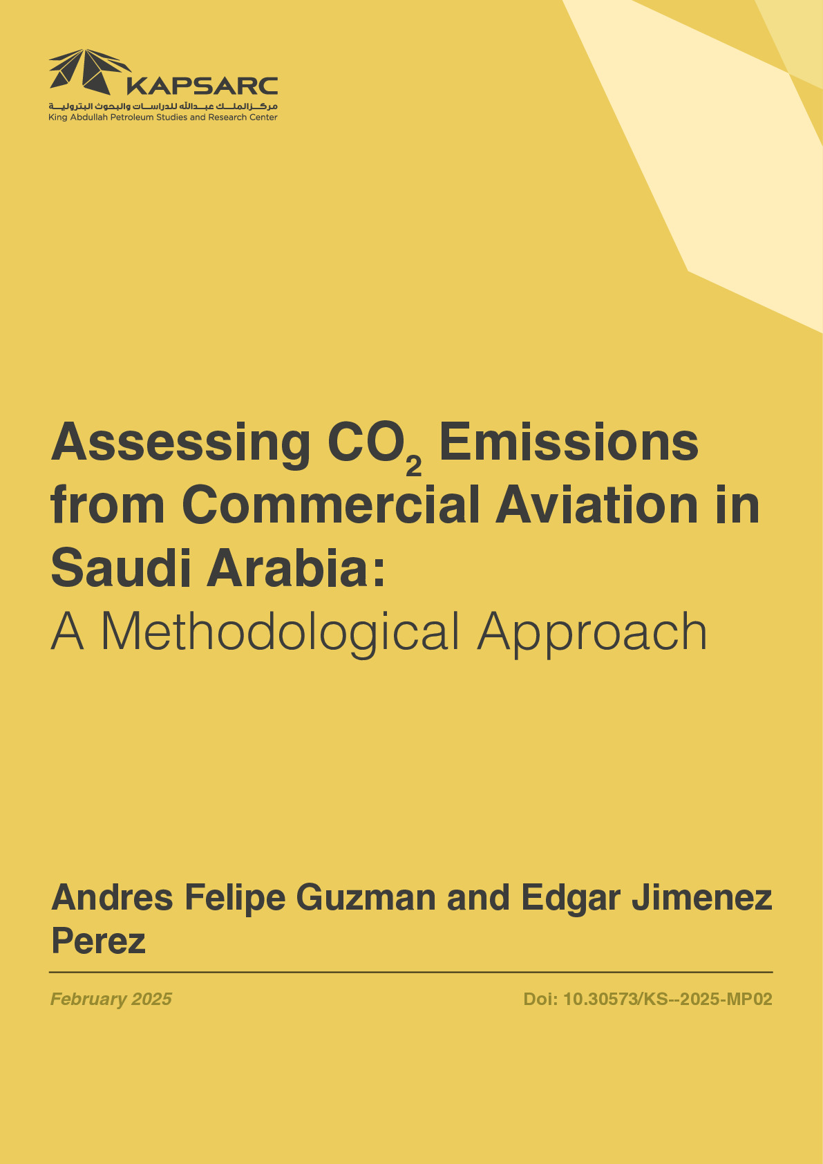 Assessing CO2 Emissions from Commercial Aviation in Saudi Arabia: A Methodological Approach (1)
