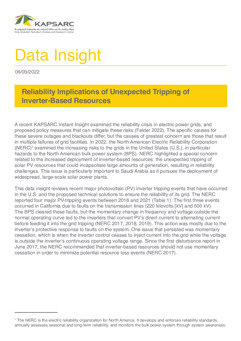 Reliability Implications of Unexpected Tripping of Inverter-Based Resources (1)