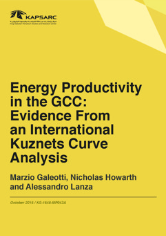Energy Productivity in the GCC: Evidence From an International Kuznets Curve Analysis (1)