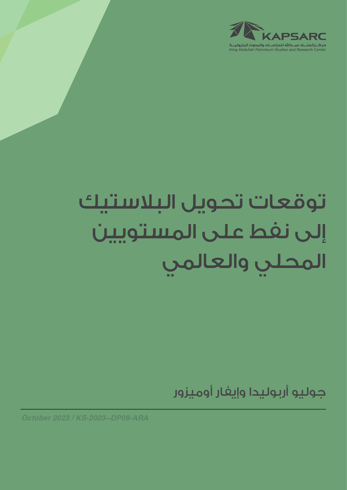 Plastic to Oil: Saudi Arabia and Global Perspectives (2)