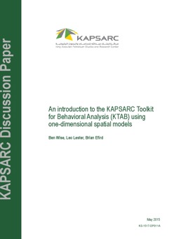 An Introduction to the KAPSARC Toolkit for Behavioral Analysis (KTAB) (1)
