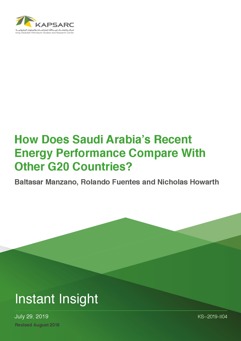 How does Saudi Arabia’s recent energy performance compare with other G20 countries? (1)