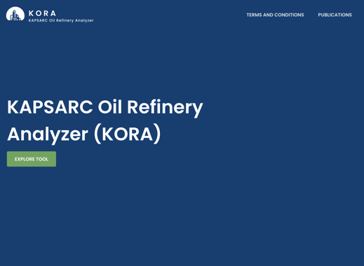 KAPSARC Oil Refinery Analyzer (KORA)