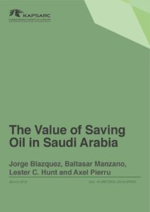 The Value of Saving Oil in Saudi Arabia