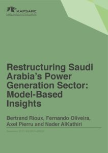 Restructuring Saudi Arabia’s Power Generation Sector: Model-Based Insights