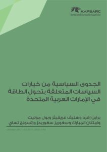 الجدوى السياسية من خياراتالسياسات المتعلقة بتحول الطاقةفي الإمارات العربية المتحدة