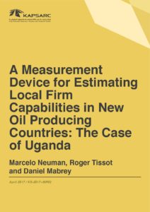 A Measurement Device for Estimating Local Firm Capabilities in New Oil Producing Countries: The Case of Uganda