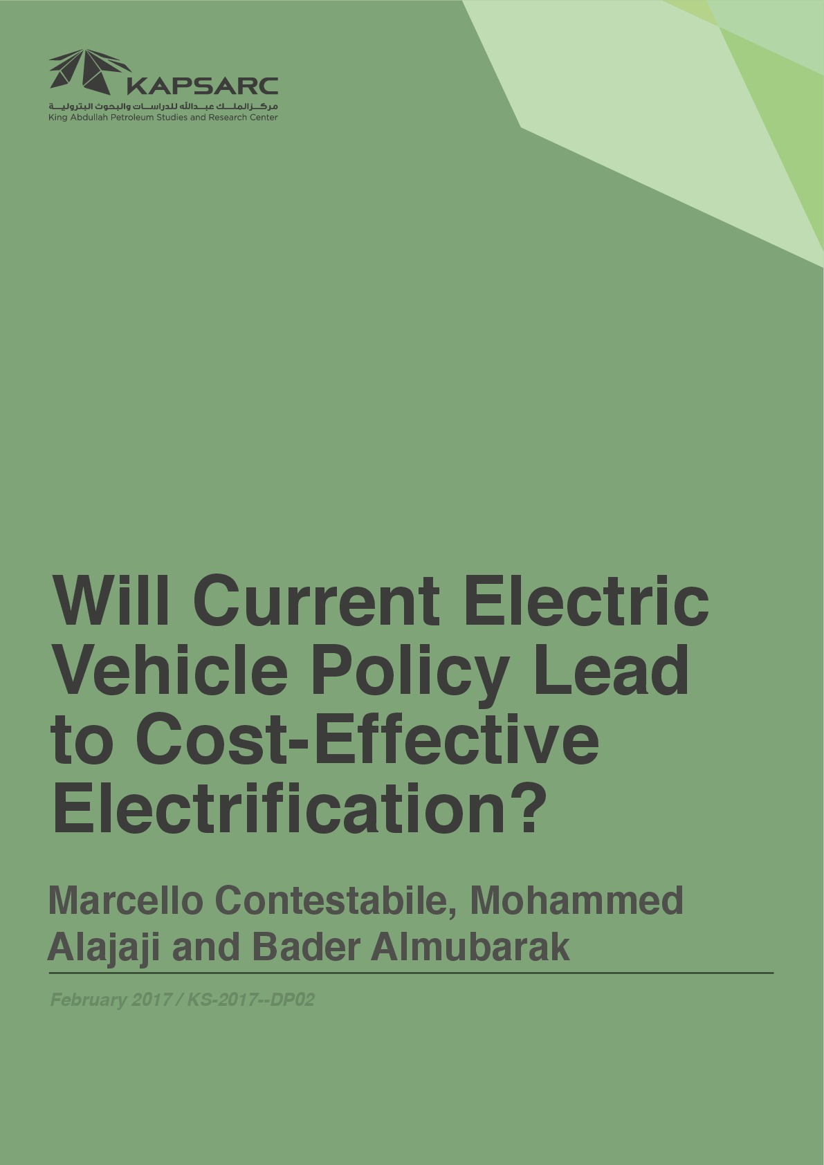 Will Current Electric Vehicle Policy Lead to CostEffective
