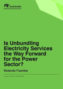 Is Unbundling Electricity Services the Way Forward for the Power Sector?