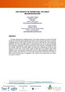 LNG Markets in Transition: The Great Reconfiguration