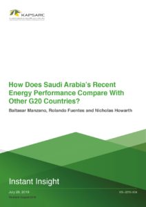 How does Saudi Arabia’s recent energy performance compare with other G20 countries?