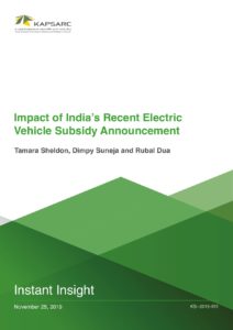 Impact of India’s Recent Electric Vehicle Subsidy Announcement