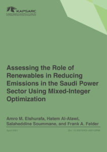 Assessing the Role of Renewables in Reducing Emissions in the Saudi Power Sector Using Mixed-Integer Optimization