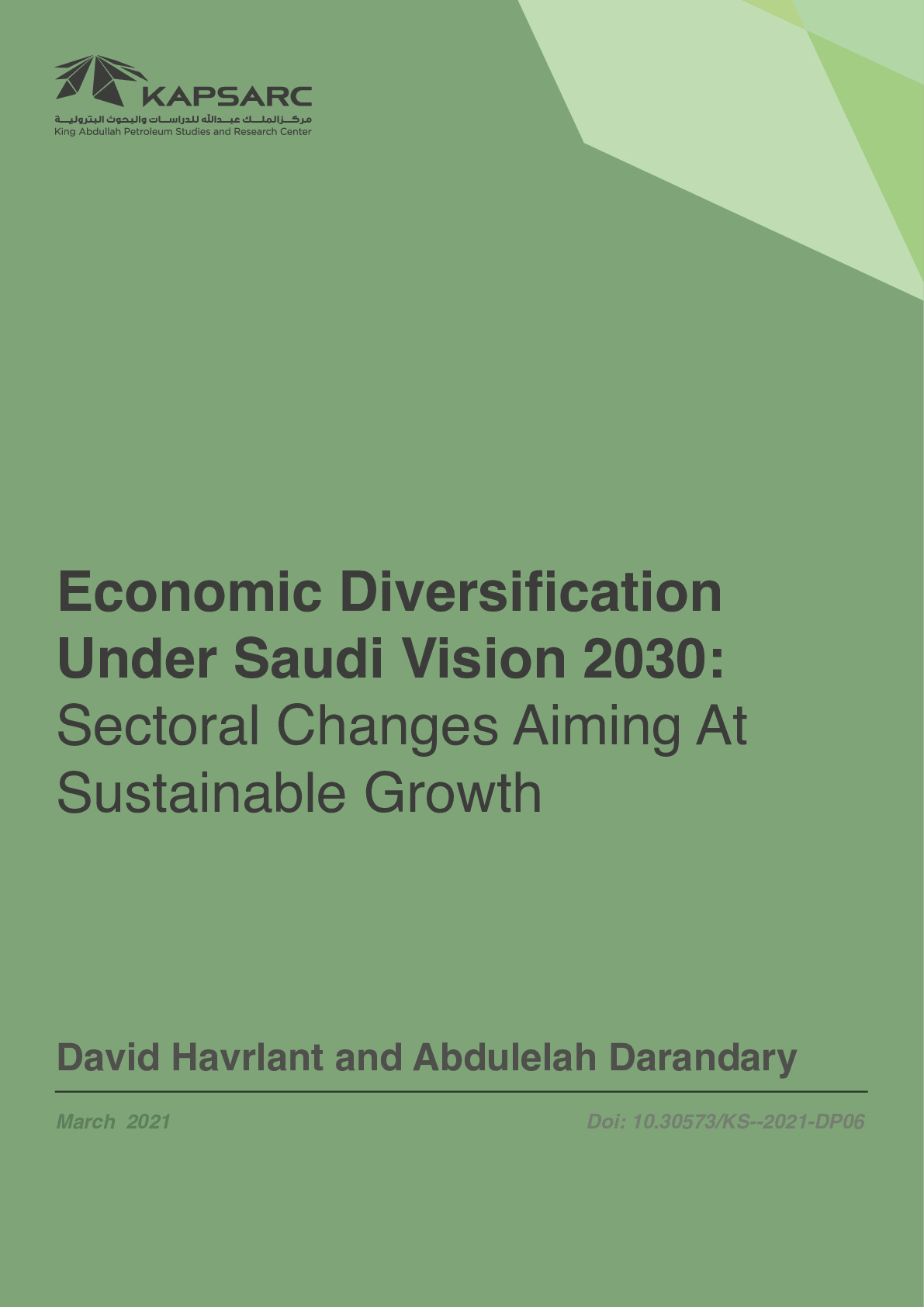 Economic Diversification Under Saudi Vision 2030