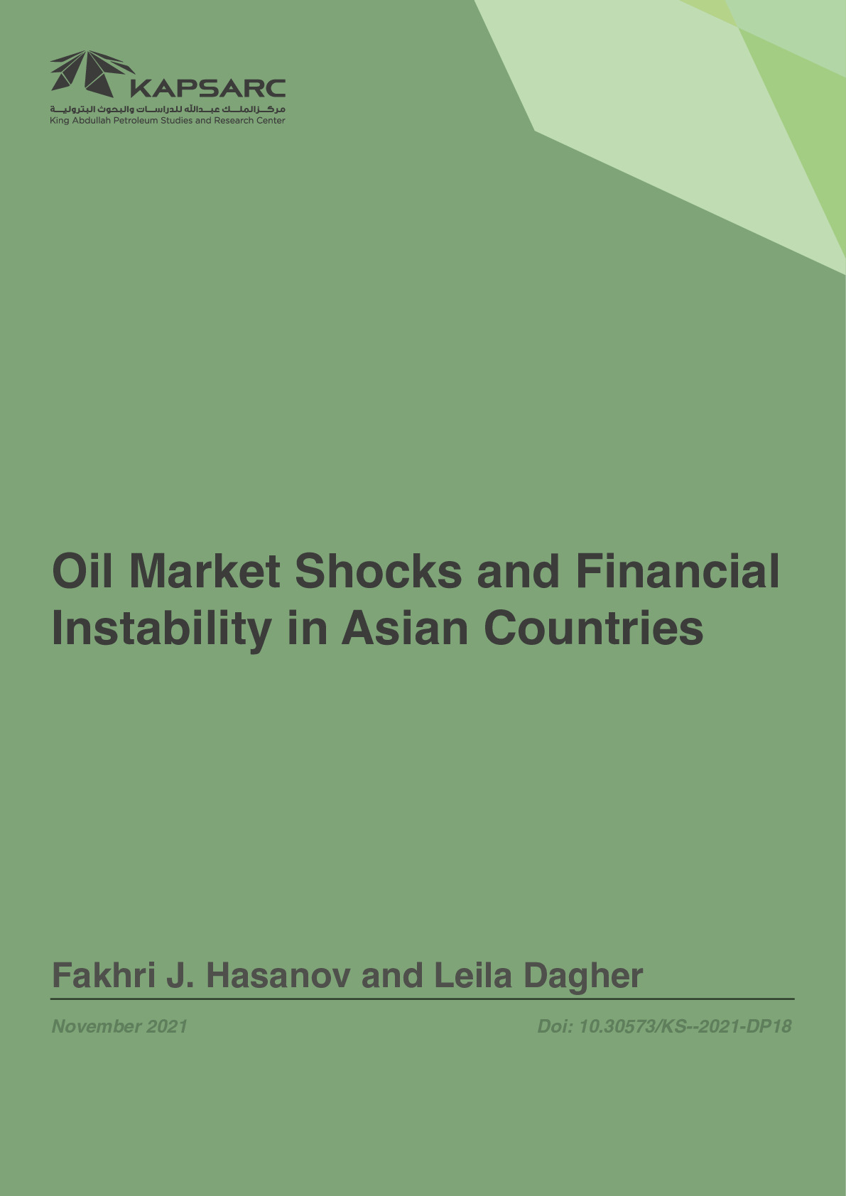 Oil Market Shocks and Financial Instability in Asian Countries