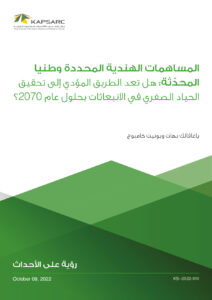 المساهمات الهندية المحددة وطنيا المحدّثة: هل تعد الطريق المؤدي إلى تحقيق الحياد الصفري في الانبعاثات بحلول عام 2070 ؟
