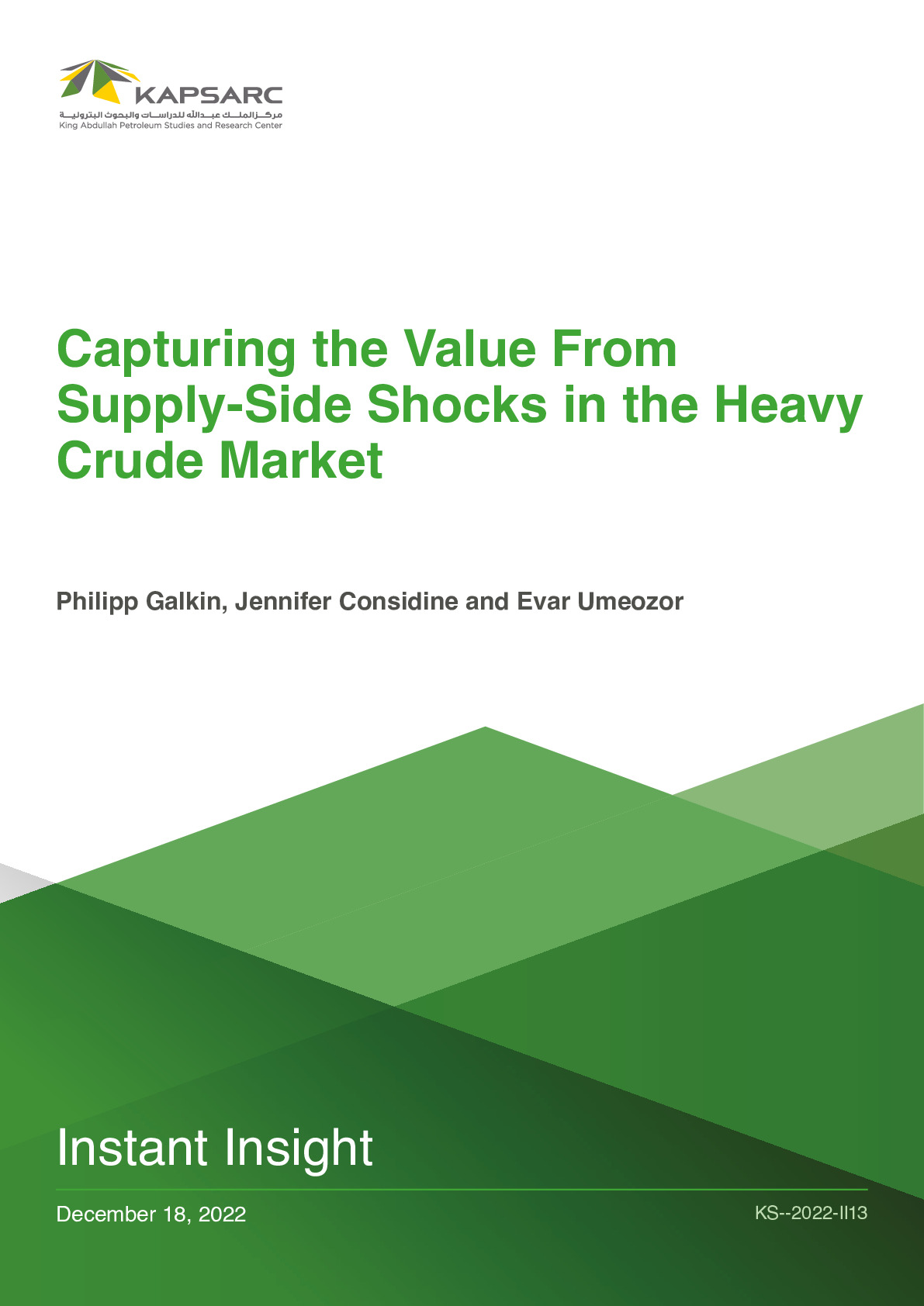 Capturing the Value From Supply-Side Shocks in the Heavy Crude Market