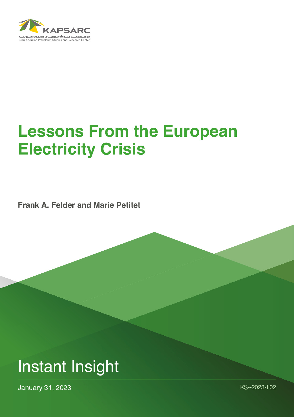 Lessons From the European Electricity Crisis