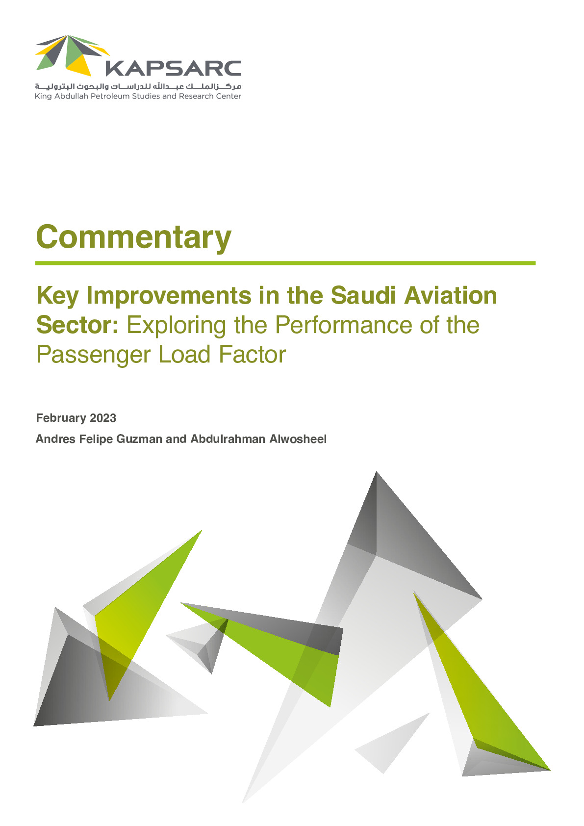 Key Improvements in the Saudi Aviation Sector: Exploring the Performance of the Passenger Load Factor