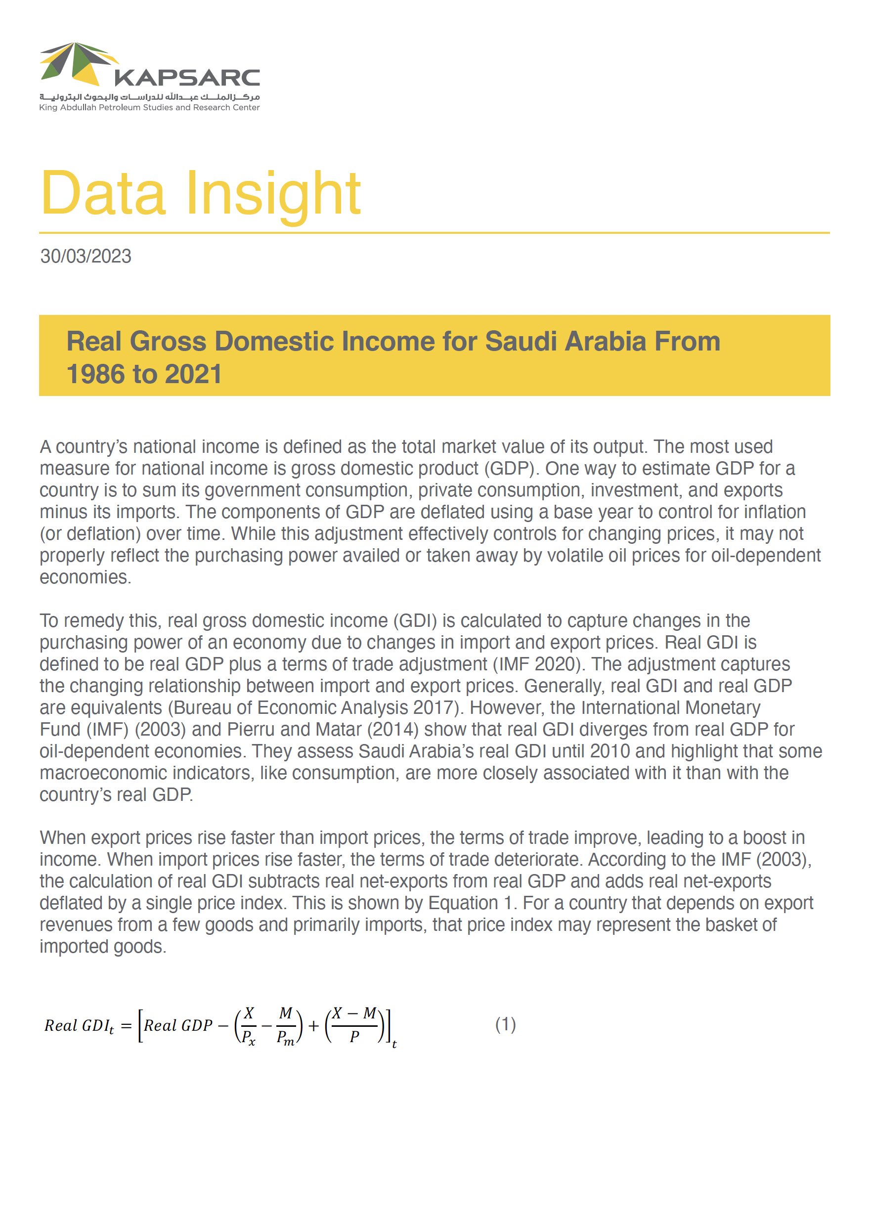 Real Gross Domestic Income for Saudi Arabia From 1986 to 2021