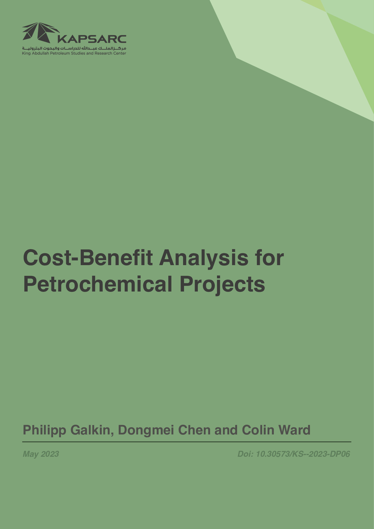 Cost‒Benefit Analysis for Petrochemical Projects
